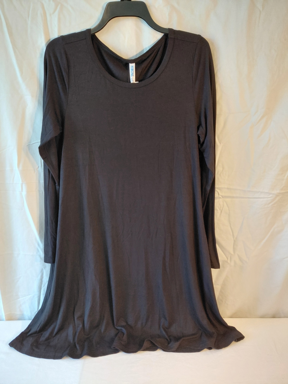 HiMONE Basic Skater Style Dress With Pockets Black Size L-NWT